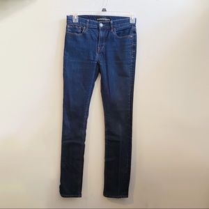Express Skinny Mid Rise Dark Wash Jeans Sz 6L